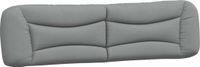 vidaXL Hoofdbordkussen - "Hvar" - 200 cm - Tissu - Gris clair