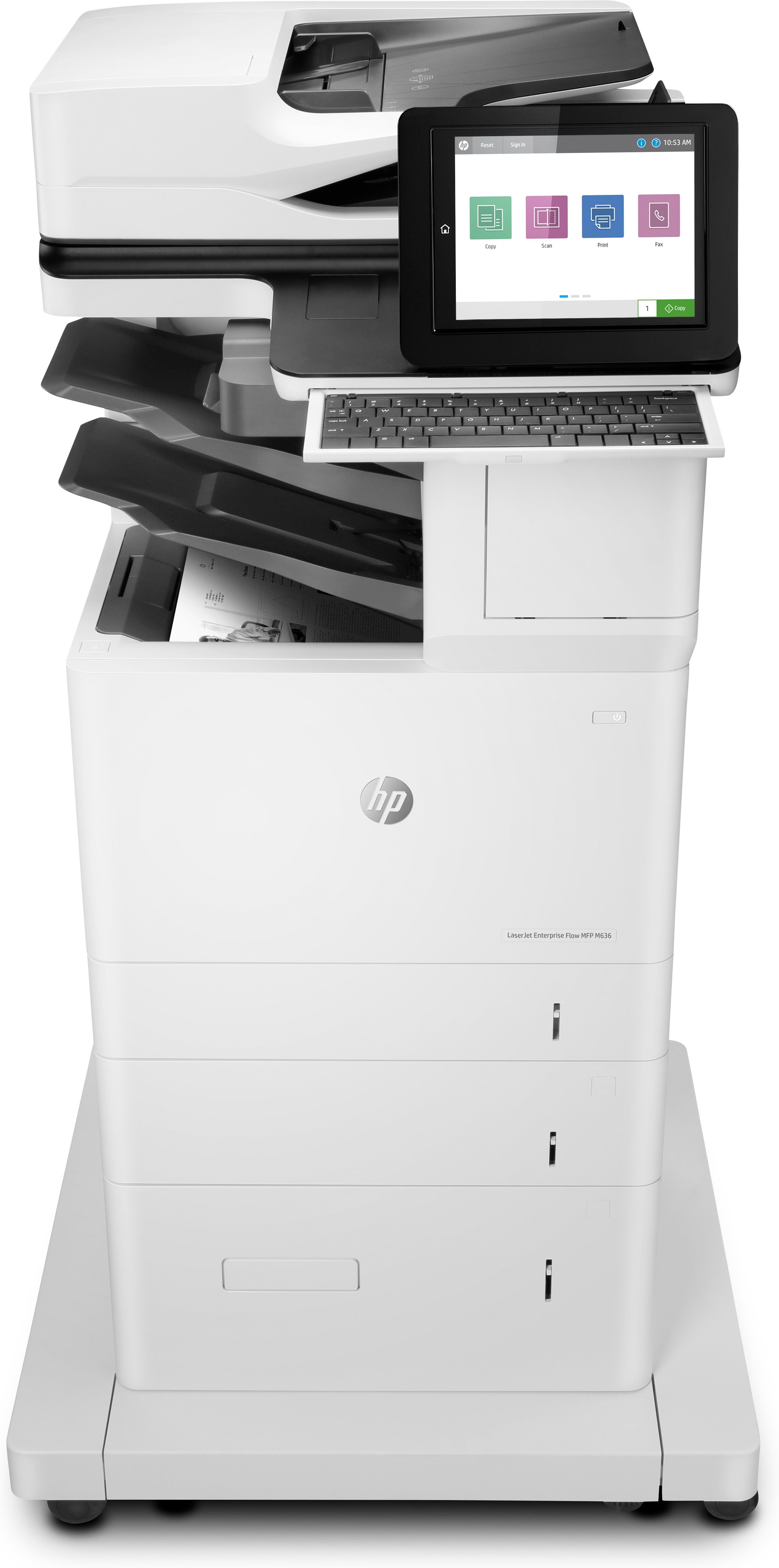 HP LaserJet Enterprise Flow MFP M636z - Multifunctionele Laserprinter (Printen, kopiëren, scannen, faxen) - A4 - Zwart/Wit