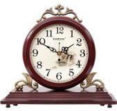 Retro horloge de cheminée en bois massif