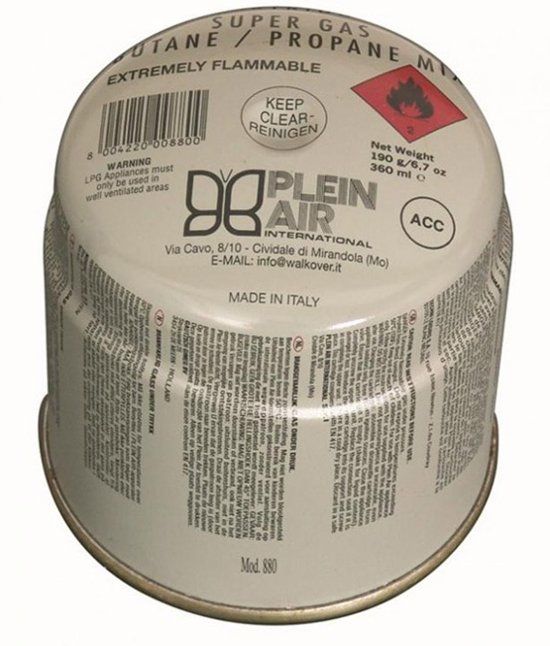 Cosi Plein Air prik cartouche met veiligheidsventiel 190gr - rood