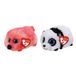 TY - Knuffel - Teeny s - Gilda Flamingo & Bamboo Panda - Meerkleurig
