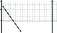 vidaXL Euro-hek met grondbevestiging 10 x 0,4 m PVC-coated staal groen