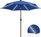 Prolenta Maison Exclusive - Parasol met LED-verlichting en aluminium mast, 300 cm, azuurblauw