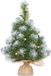 Mica Decorations Kunstkerstboom - nepsneeuw - 10 LED lampjes en sneeuw - H45 cm - Mini kerstboompjes