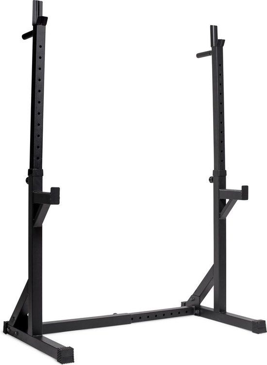VirtuFit Squat Rack - Verstelbaar - Haltersteunen - Met Dipsteunen - Zwart