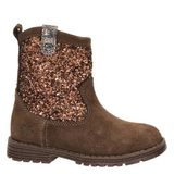 Nelson Kids suede laarzen met glitter bruin