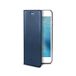 Celly AIRPELLE lederen portemonnee geval met glasvezel structuur voor iPhone 7 - blauw