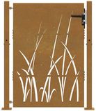 vidaXL Tuinpoort 100 x 150 cm Roestkleurig Cortenstaal