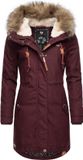 Ragwear Dames Parka Tawny Wijnrood 22