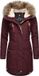 Ragwear Dames Parka Tawny Wijnrood 22
