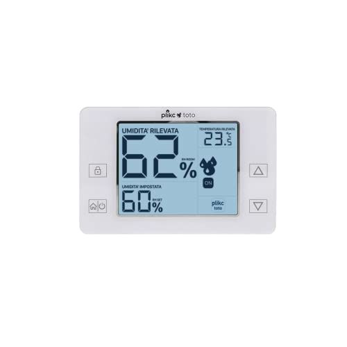 plikc Digitale hygrostaat voor wandmontage, 6 (2) A, stroomvoorziening via batterijen – toto