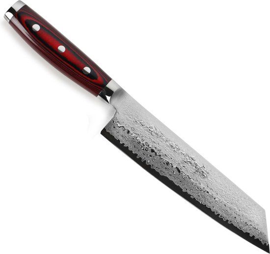 Yaxell Super Gou Kiritsuke Koksmes - 20 cm - 161 Lagen Damaststaal - SG2 Staal - Canvas-Micarta Heft