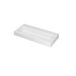 Ink Momento wastafel 100x9x45cm 0 kraangaten 1 wasbak polystone Mat wit 3421330