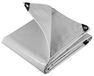 Bâche PVC gris clair 3 x 5 mètres