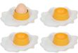 Bellatio Design Eierdopjes Spiegelei - set van 4