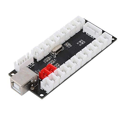 AMONIDA Game Controller Module Arcade Game USB Encoder Button Controller met Acryl Crystal Case voor Raspberry Pi en PC Game Machine(CY-822C)