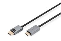 Digitus DB-340202-018-S HDMI-kabel DisplayPort / HDMI Aansluitkabel DisplayPort-stekker, HDMI-A-stekker 1.8 m Zwart 4K