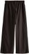 Next Dames Broek met wijde pijpen en strepen aan de zijkant - Chocolate Brown Pinstripe
