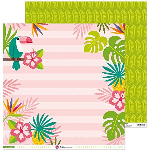 Anita y Su Mundo Collectie Mi Paradies Scrapbooking Papier - Tucan - 30,5 x 30,5 cm