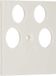 Gira 4-Weg Afdekplaat Accessoires Puur Wit - 025903