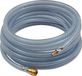 PVC-weefselslangset, RIEGLER Slangenset PVC met koppeling en stekker NW7,2, transparant 9x3mm 15m