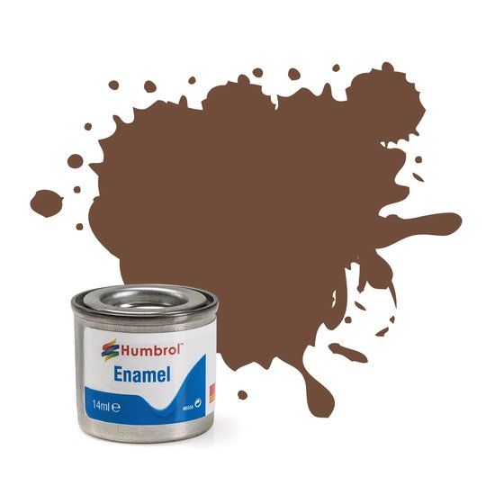 Humbrol Emailleverf Mat - No. 98 Chocolate - 14 ml