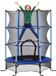 HOMCOM Kindertrampoline - Staal - 163x163x190cm - Blauw