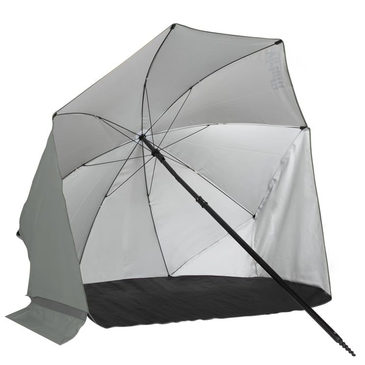 VirtuFit Strandparasol - Windscherm - 180cm - Grijs