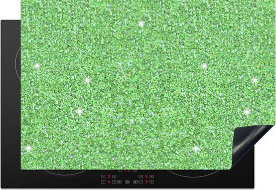 KitchenYeah® Inductie beschermer 77x51 cm - Olivijn - Edelstenen - Inductiebeschermer