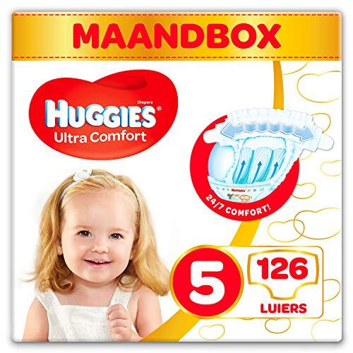 Huggies Ultra Comfort Baby Luiers Maat: 5, 126 Stuks, Wit