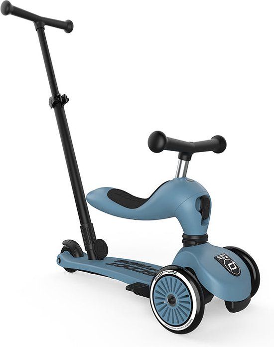Scoot and Ride Scoot & Ride Highwaykick 1 Push & Go | Steel | Blue | 1-5 Years