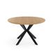 KONTE.DESIGN GIRAGLIA Table ronde en chêne Ø 120 x 76 cm | Marron