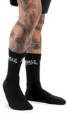 Lonsdale Gilbert Uniseks Sportsokken, Set van 6, Zwart/Wit, Maat 39-42