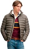 Superdry - Fuji Estate Gewatteerde Jas Slanke Pasvorm - Heren - Bruin
