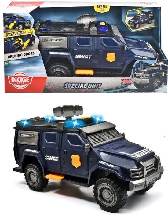 Dickie Toys Special Unit - Ambulance - 1:24 - Met Geluid en Licht - 3+ Jaar