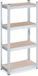 Merkloos Relaxdays stellingkast - 120 x 60 x 30 cm - tot 700 kg - verzinkt staal - steeksysteem