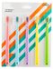 Solidchoice - Set de 5 Brosses à dents douces pour Adultes avec tête ronde sécurisée