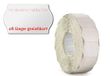 Meto Etiketteretiketten voor voedselafval, met voorafdruk (26 x 16 mm, 1 regel, 7.200 stuks, permanent/bevroren, z METO, Contact, Sato, Avery, Tovel, Samark, enz.) 6 rollen, wit/rood