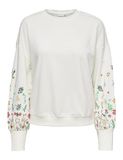ONLY Sweatshirt ONLBROOKE Gebloemd Katoen/Polyester Ronde Hals Lange Mouw Regular Fit Vrouwen XL