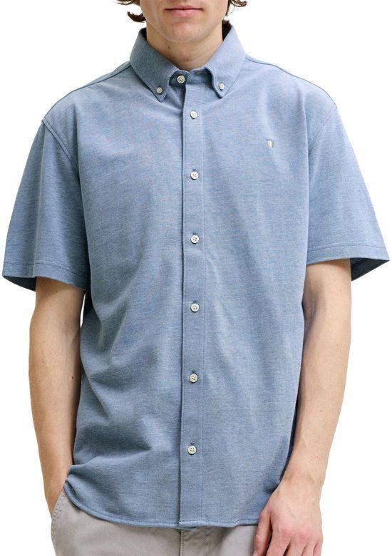 Jack & Jones Blu Lake Pique Detail SS Overhemd Heren - Maat XXL