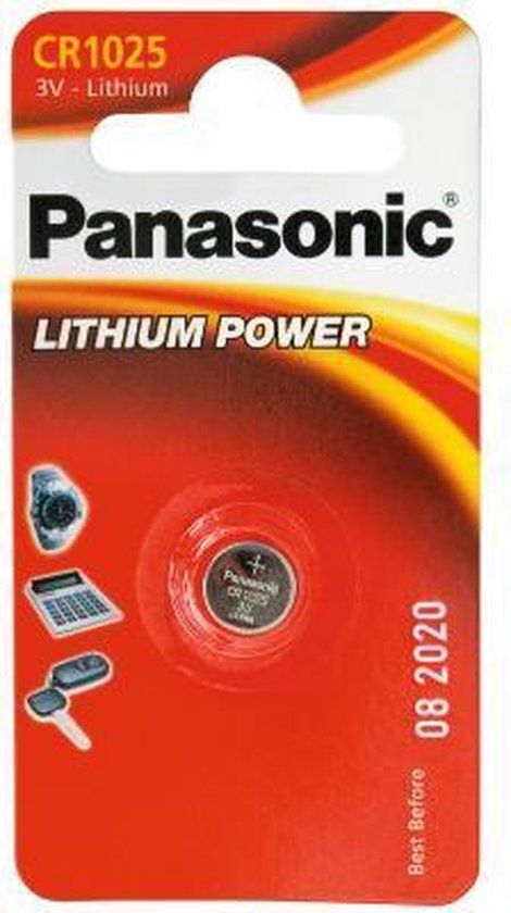 Panasonic CR1025 Lithium Batterij - CR1025L/1BP