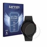 Savvies Screenprotector voor Samsung Galaxy Watch 4 (44mm) - Folie Beschermfolie Transparant 6 Stuks