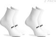 Rogelli Essential Dames en Heren 2 pack Fietssokken - Wit