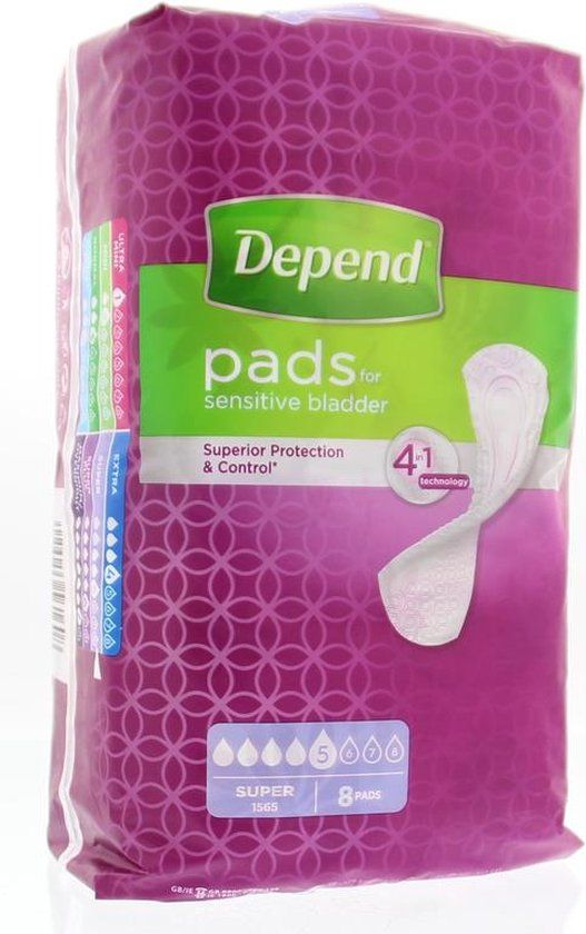 Depend incontinentieverband Super - 8 stuks