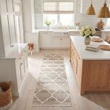 Safavieh NKM317 Tapijtloper, Marokkaans Boho Tribal, plat weefsel, collectie Natural Kilim, lichtgrijs/ivoor, 69 x 244 cm, voor woonkamer, slaapkamer of elk interieur