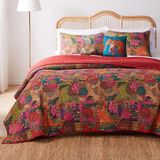 Greenland Home 4-delige Jewel Bonus Quilt Set, Twin