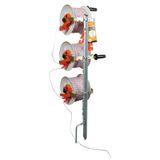 Gallagher Haspelpaal incl. 3 haspels met versnelling en kunststofdraad - 633046