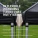 ABGtrading Regengoot Partytent 4,5 Meter – Regenafvoer voor Partytenten – 45 cm Breed – Klittenband Bevestiging – Crème