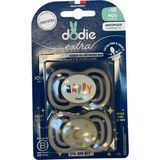 Dodie Fopspenen +18 Maanden Duo Dag/Nacht Unisex F8 2 Stuks