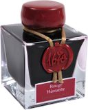 Jacques Herbin Vulpen inkt - Inkt 1670 - Rouge Hématite - 50 ml - Rood - gouden glitters